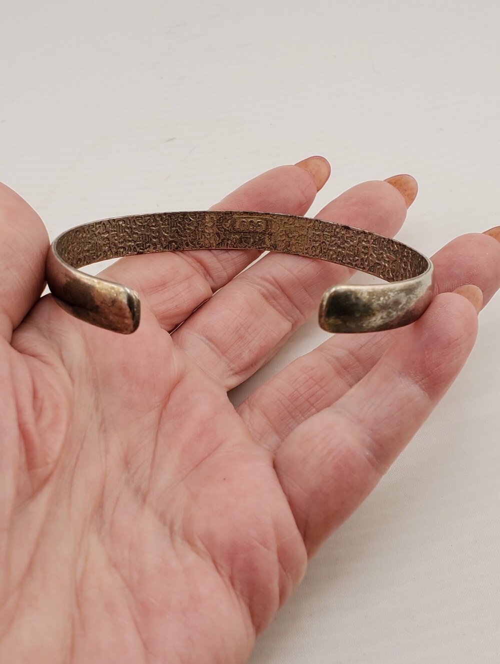 999 Silver Cuff Bracelet - Picture 3 of 7